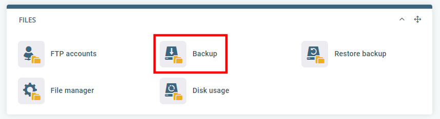 How to Generate a Full Backup