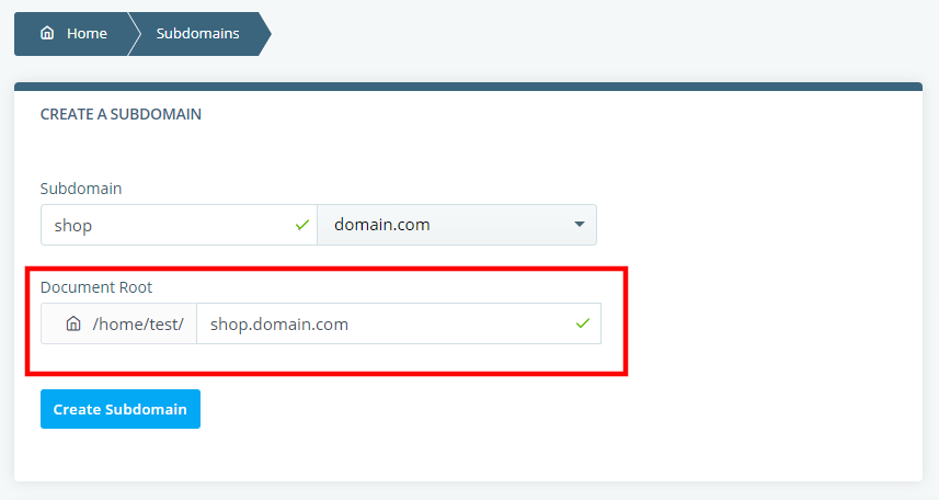 How to Create a Subdomain