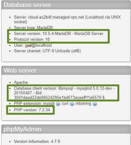 How To Check the MySQL Version on the Server Hosting My Account?