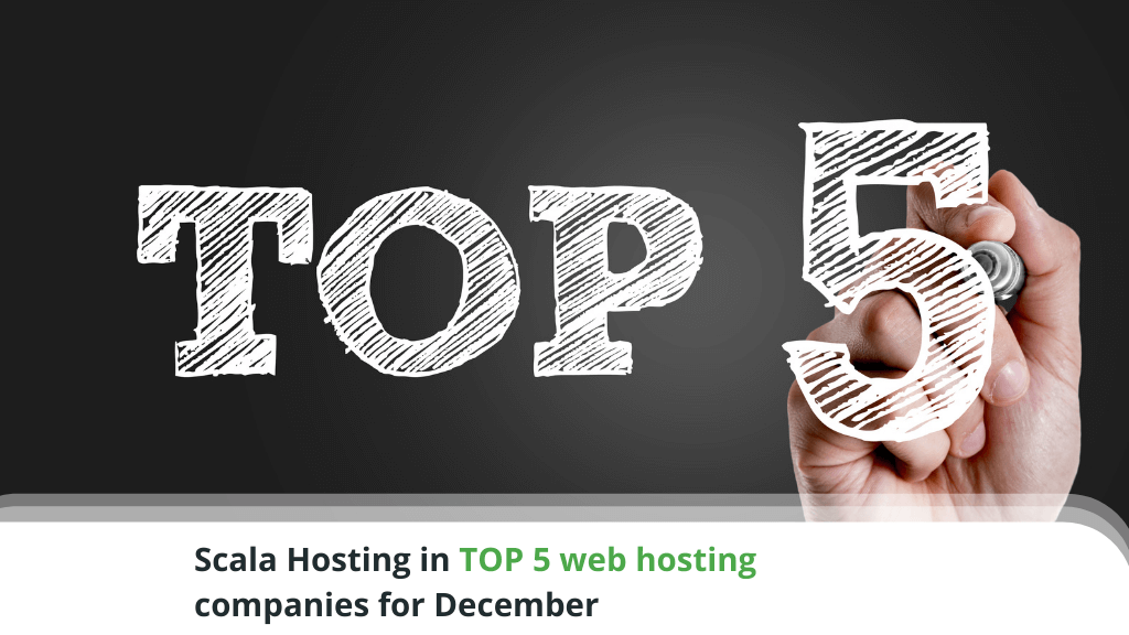 Scala Hosting in TOP 5 web hosting companies for December